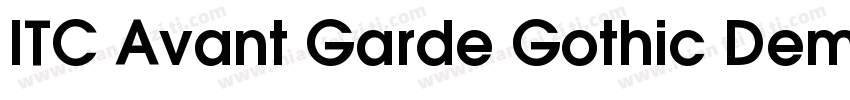 ITC Avant Garde Gothic Demi Conden字体转换